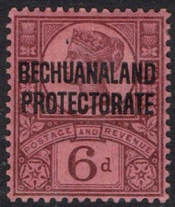 BECHUANALAND PROTECTORATE 1897 QV GB OVERPRINTED 6D