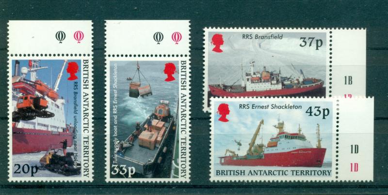 Br. Antarctic Terr. - Sc# 289-92. 2000 Survey Ships. MNH $27.50.