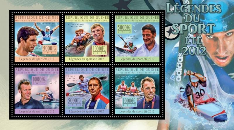 GUINEA 2012 SHEET SPORTS LEGENDS SUMMER OLYMPIC GAMES