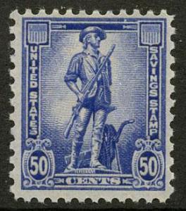 US Scott #S3 Mint-FVF; Never Hinged