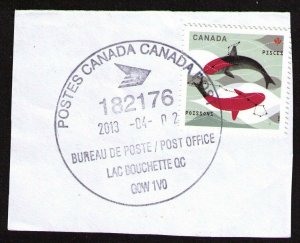 CANADA 2013 #2460 ZODIAC PISCES FISH VERY NICE SCARCE CANCEL LAC BOUCHETTE QC