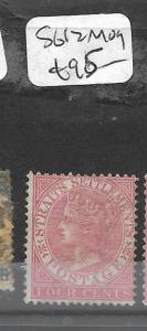 MALAYA  STRAITS SETTLEMENTS (PP2704B) QV  4C  SG 12  MOG