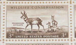 1956 sheet, Pronghorn Antelope, Sc# 1078