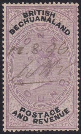 Bechuanaland 1887 SC 21 Used Pen Cancel