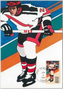 54288 - USA -  POSTAL HISTORY - MAXIMUM CARD - 1984  OLYMPICS Ice Hockey