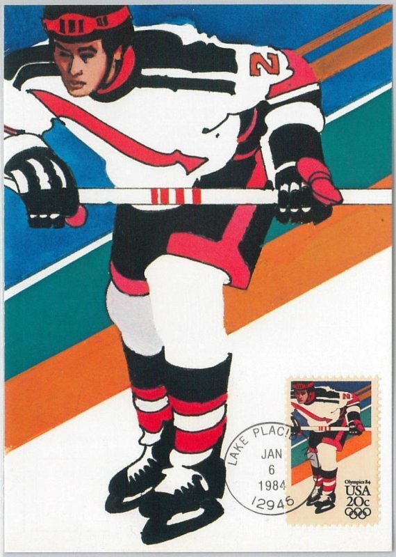 54288 - USA - POSTAL HISTORY - MAXIMUM CARD - 1984 OLYMPICS ICE HOCKEY-