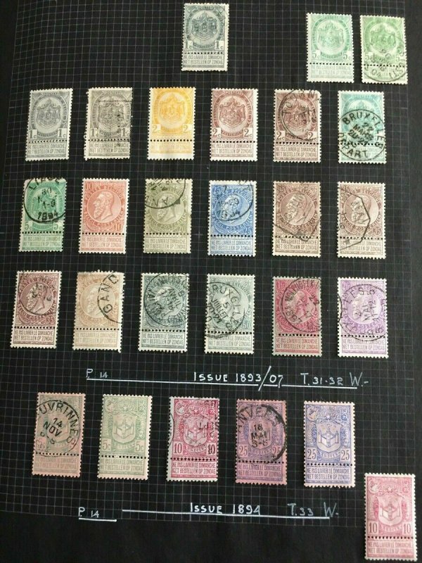 Belgium Good 1850s/1950s M&U Collection(Aprx 800)GM957