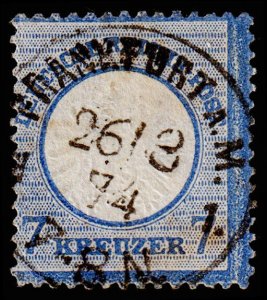 Germany Scott 24 (1872) Used F, CV $60.00 C