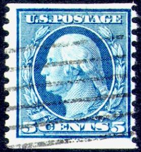 458 5c Washington Light Cancel