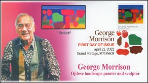 22-072, 2022, George Morrison, First Day Cover, Digital Color Postmark, Untitled