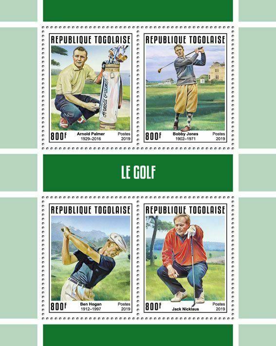 Z08 IMPERF TG190144a TOGO 2019 Golf MNH ** Postfrisch