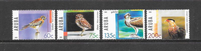 BIRDS - ARUBA #268-71   MNH