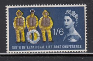 Great Britain 1963 MNH Scott #397p 1sh6p Lifeboat men, phosphor
