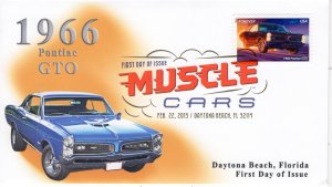 AO 4744-1, 2013, Muscle Cars, First Day Cover, Add-on Cachet, Digital Color Post