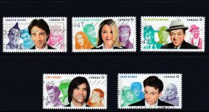 Canada 2014-  Comedians - Used set # 2773-2777