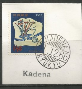 RYUKYU  KADENA  POSTMARK ON PIECE