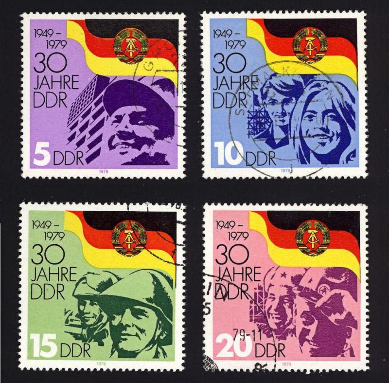 DDR Sc# 2044-47  30th Anniv of DDR  CTO