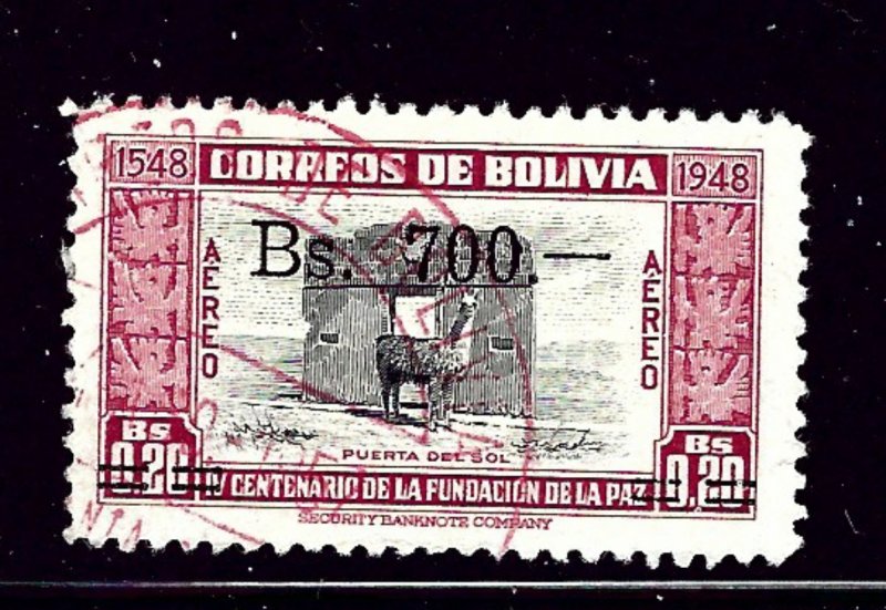 Bolivia C192 Used 1957 issue