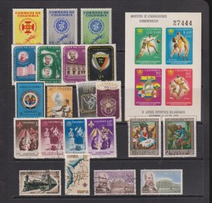 Colombia - 9 commemorative sets from 1961-63