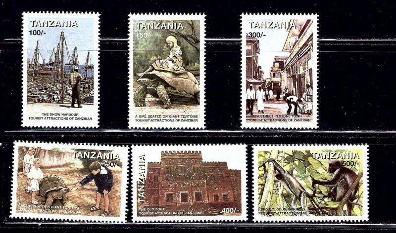 Tanzania 1772-77 MNH 1998 Tourism