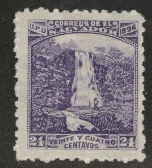 El Salvador Scott 154MH*1896 waterfall CV $8