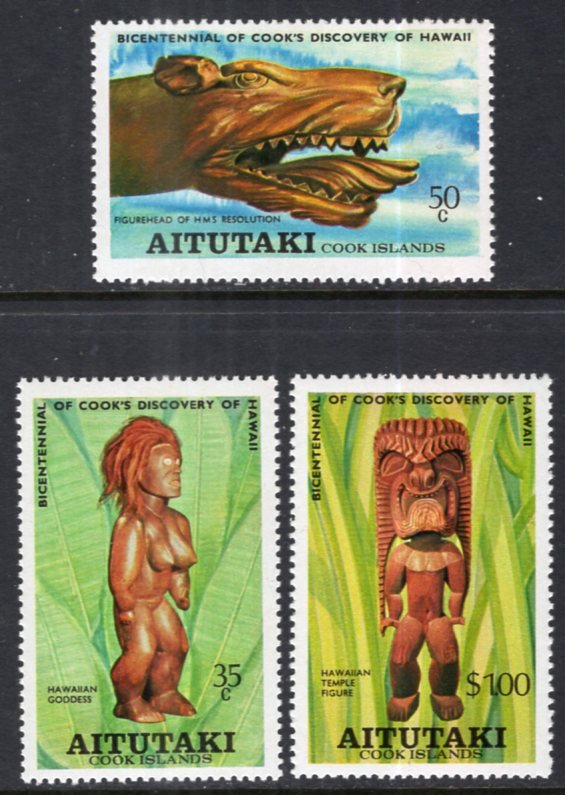 Aitutaki 160-162 MNH VF