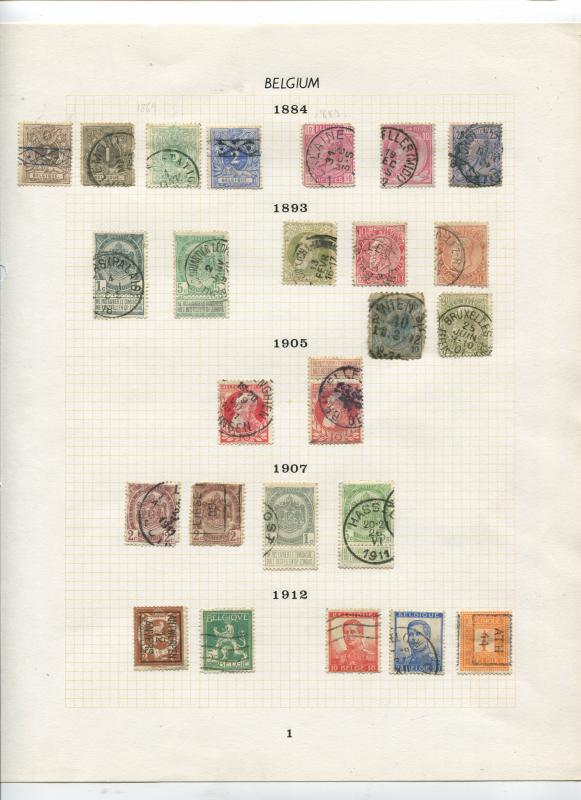 STAMP STATION PERTH Belgium # Various Selection of 90 Stamps1884-1936 Mint /Used