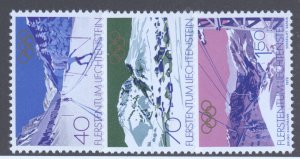 Liechtenstein, Scott #679-81, MNH, complete set