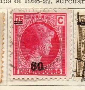 Luxemburg 1926-27 Early Issue Fine Used 60c. Surcharged NW-191831