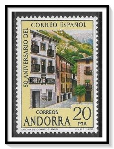 Andorra Spanish #102c Postal Service MNH