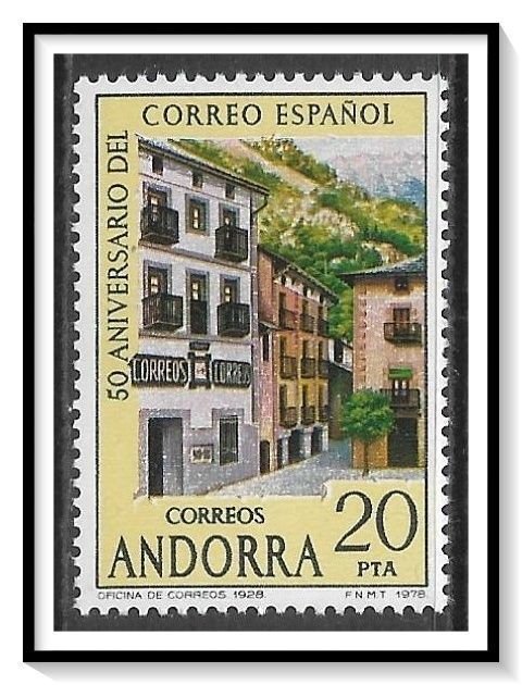 Andorra Spanish #102c Postal Service MNH