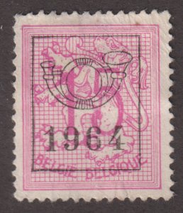 Belgium 408 Lion Rampant O/P 1959