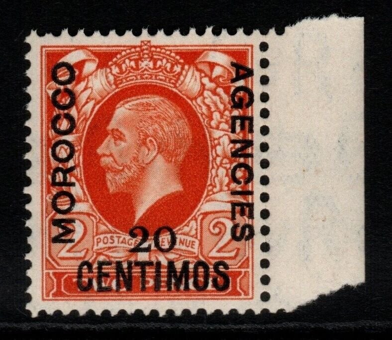 MOROCCO AGENCIES SG156 1936 20c on 2d ORANGE MNH