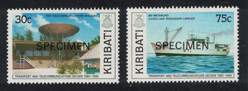 Kiribati Transport and Telecommunications Decade 4th issue 2v Specimen