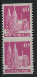 GERMANY   651, MINT HINGED,  IMPERF PAIR