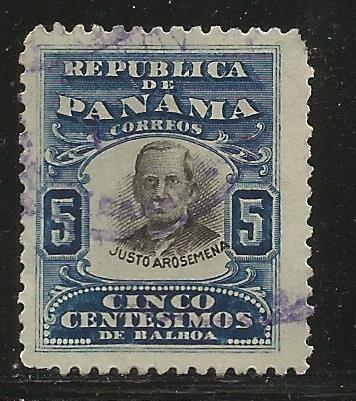 PANAMA 189, USED, JUSTO AROSEMENA