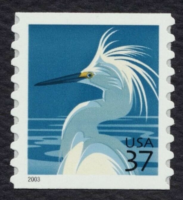 #3829 37c Snowy Egret, Mint **ANY 5=FREE SHIPPING**