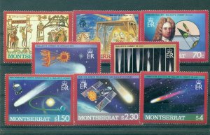 Montserrat - Sc# 605-12. 1986 Halleys Comet. MNH $4.00..