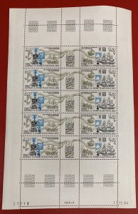 French Southern Antarctic Terr., 1984, Scott #C89-C90, Sheet of 10, Mint, N.H.