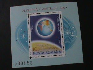 ROMANIA-1981-PLANET-LUNA & EARTH -MNH-SHEET-VF-WE SHIP TO WORLD WIDE LAST ONE