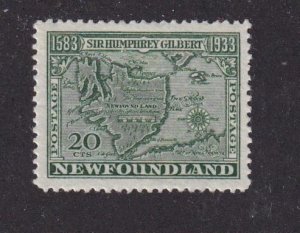 NEWFOUNDLAND # 222-223 VF-MLH  SIR HUMPHREY GILBERT ISSUES GO ON HUMPPY