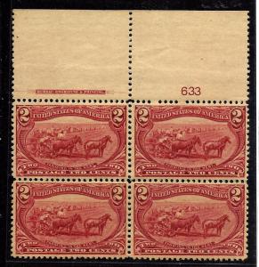 286 Mint,OG,NH... Plate Block of 4... SCV $297.00