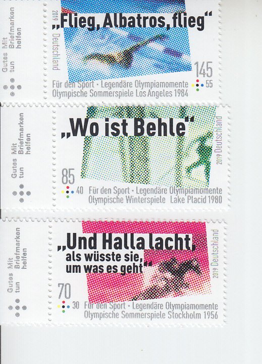 2019 Germany Sport SP (3) (Scott NA) MNH