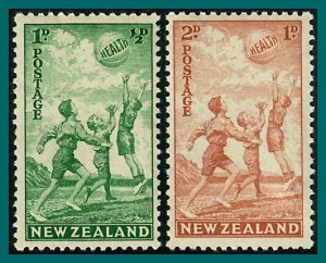 New Zealand 1940 Health, Beachball, MLH #B16-B17,SG626-SG627