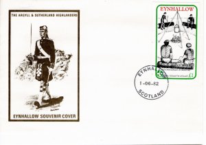 Eynhallow local 1982 1 pound sheet FDC 1