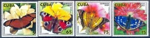 CUBA Sc# 4333-4336  BUTTERFLIES butterfly  CPL SET of 4  2003 MNH mint