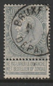 1897 Belgium - Sc 71 - used VF - 1 single - King Leopold II