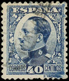 SPAIN Scott #413 F-VF Used 1930 40c King Alfonso XIII