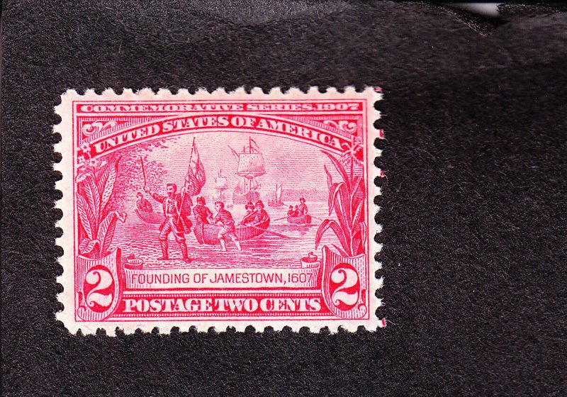 US 329 2c Jamestown Exposition Mint VF OG LH SCV $27.50