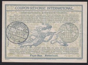 NETHERLANDS 1927 30c International Reply Coupon - Revised conditions ......B1933